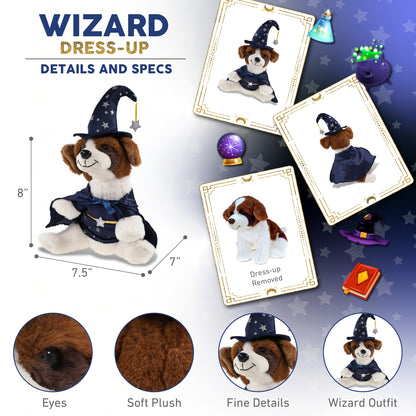 SUPER SOFT PLUSH - ST. BERNARD DOG WIZARD
