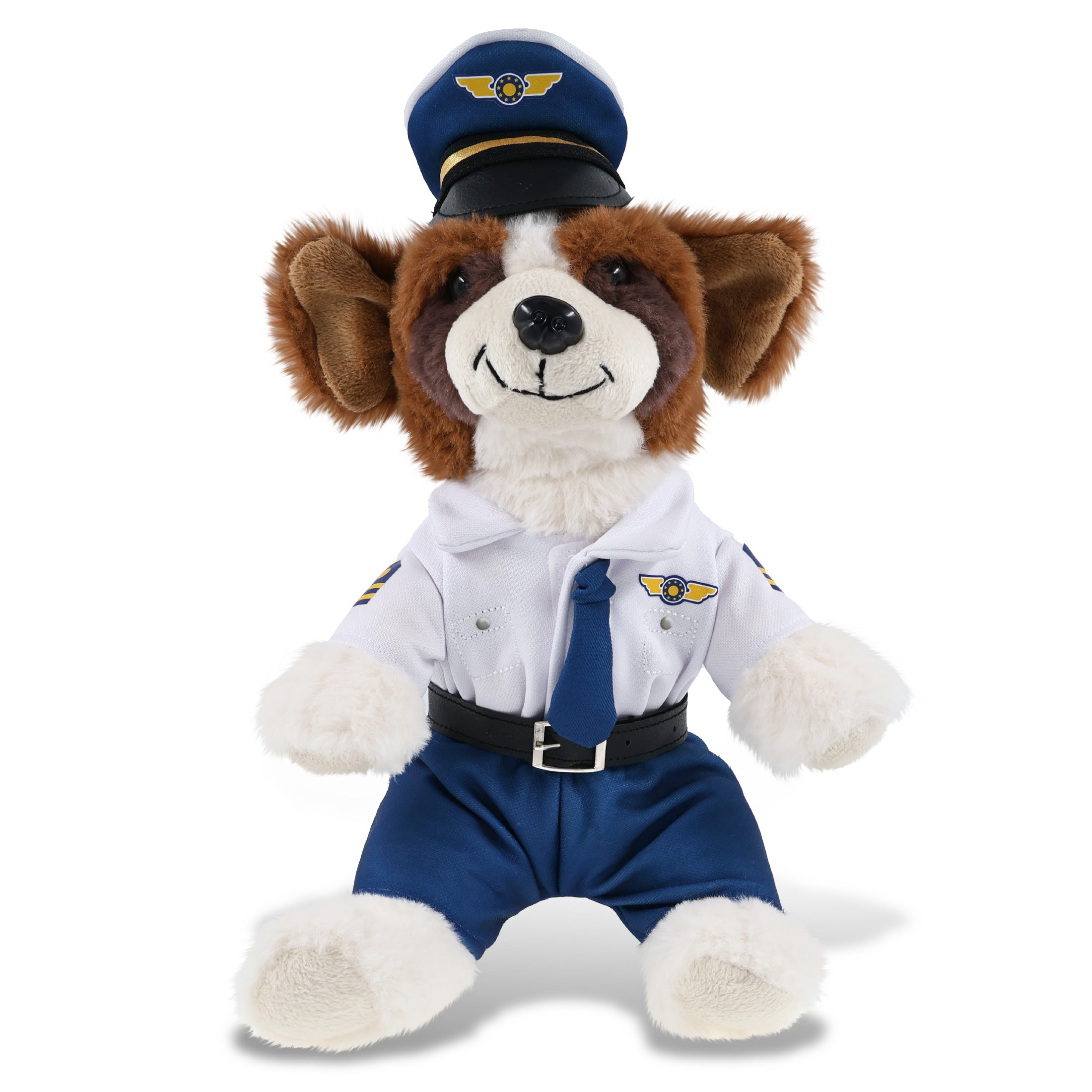 SUPER SOFT PLUSH - ST. BERNARD DOG PILOT DRESS UP