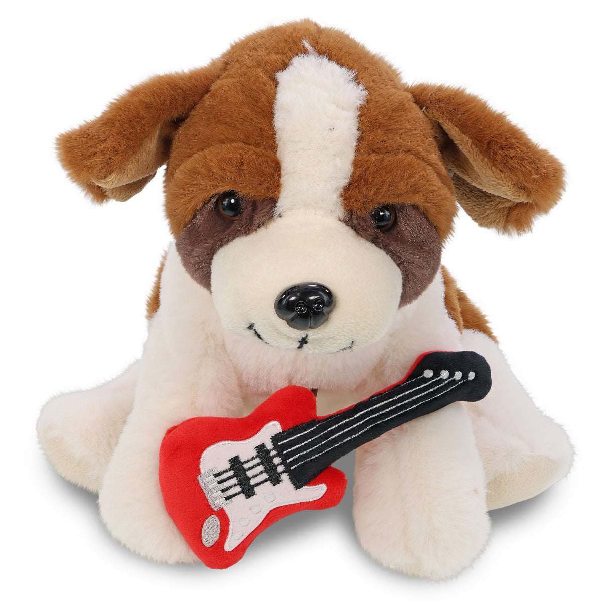 SUPER SOFT PLUSH - ST. BERNARD DOG WITH GUITAR ADD ON