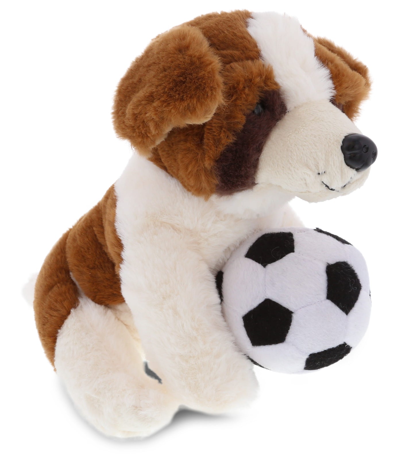PLUSH SOCCER BALL - SUPER SOFT PLUSH - ST. BERNARD DOG