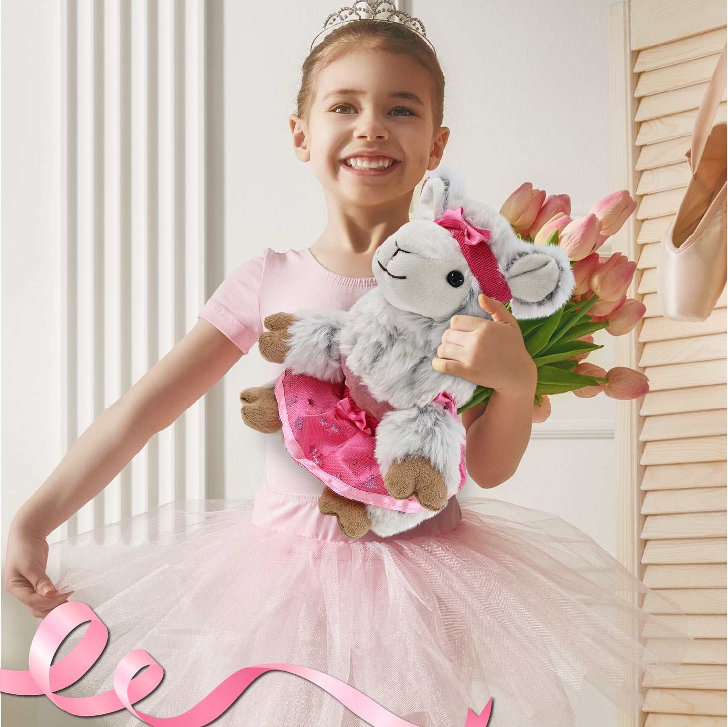 SUPER SOFT PLUSH - SQUAT SHEEP BALLERINA