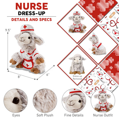 SUPER SOFT PLUSH - SQUAT SHEEP NURSE
