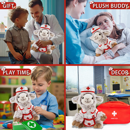 SUPER SOFT PLUSH - SQUAT SHEEP NURSE