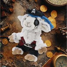 SUPER SOFT PLUSH - SQUAT SHEEP PIRATE DRESS UP