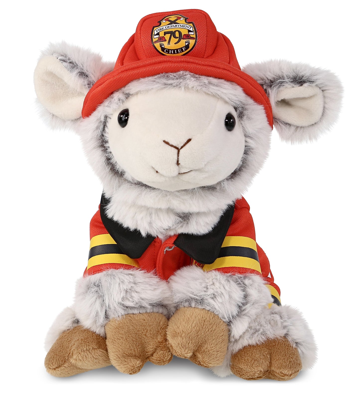 PLUSH FIREMAN - SUPER SOFT PLUSH - SQUAT SHEEP
