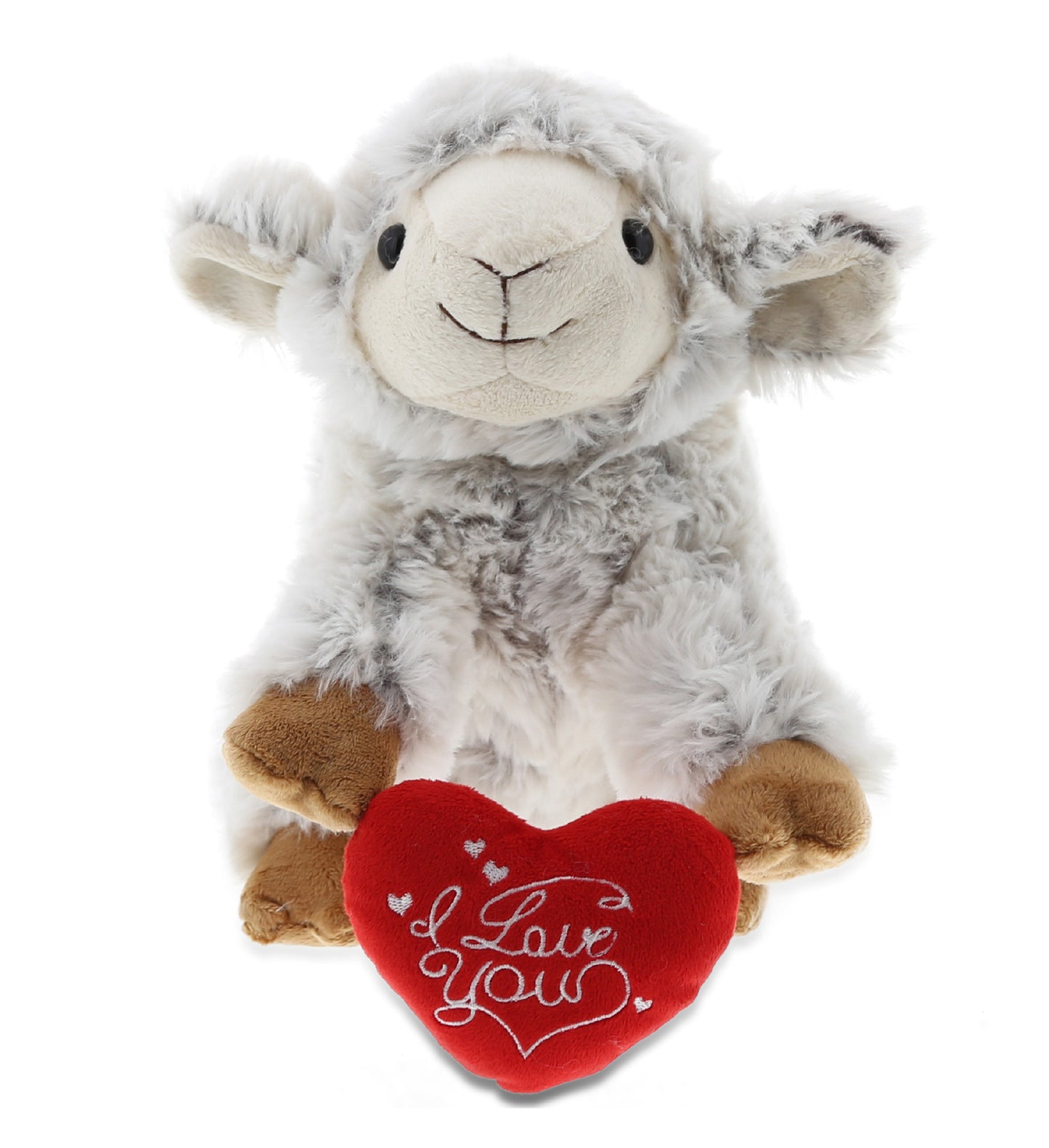 PLUSH I LOVE YOU RED HEART - SUPER SOFT PLUSH - SQUAT SHEEP