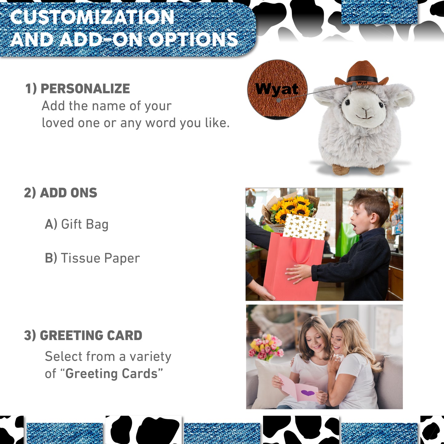 SUPER SOFT PLUSH - SHEEP COWBOY DRESS UP