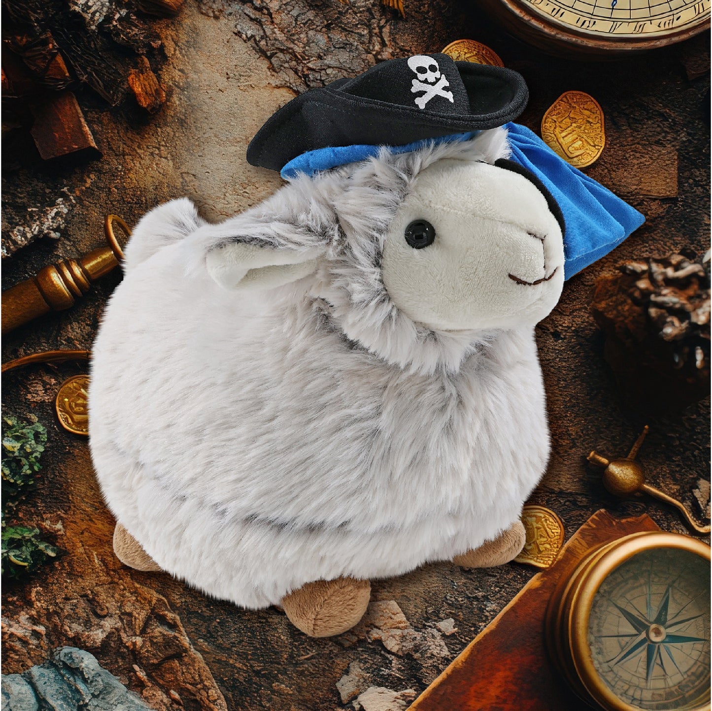 SUPER SOFT PLUSH - SHEEP PIRATE DRESS UP