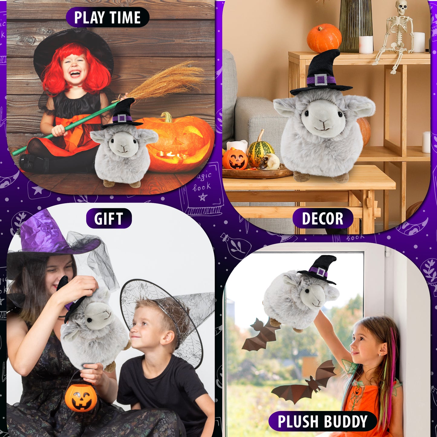 SUPER SOFT PLUSH - SHEEP WITCH DRESS UP