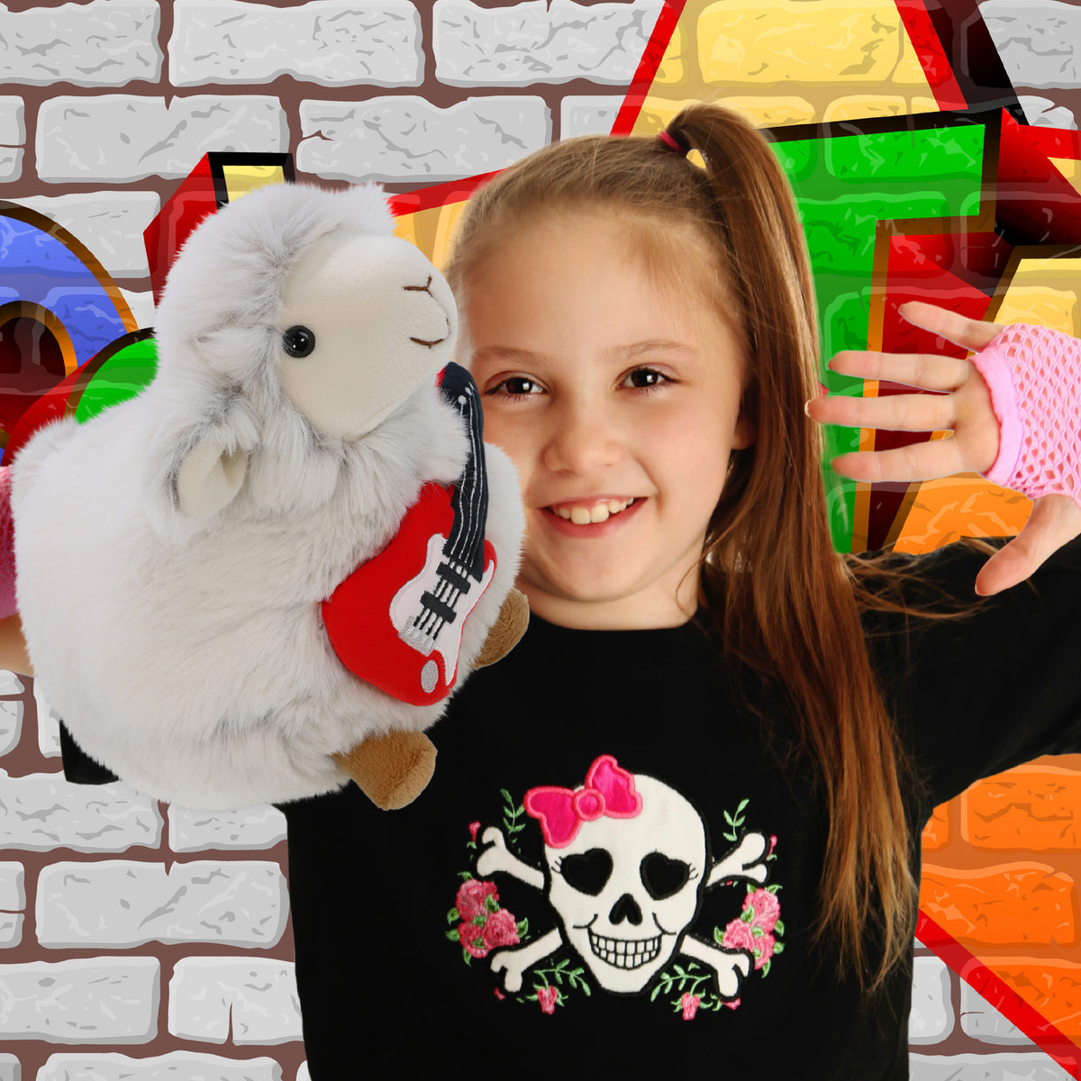 SUPER SOFT PLUSH - SHEEP WITH GUITAR ADD ON