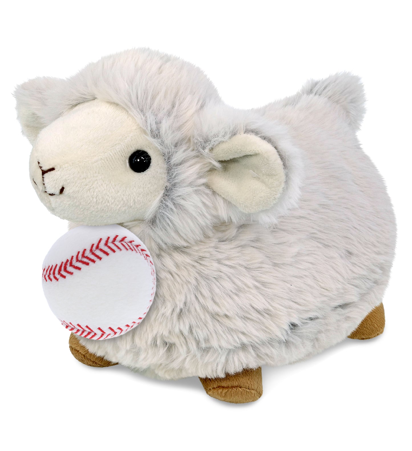 PLUSH BASEBALL - SUPER SOFT PLUSH - SHEEP