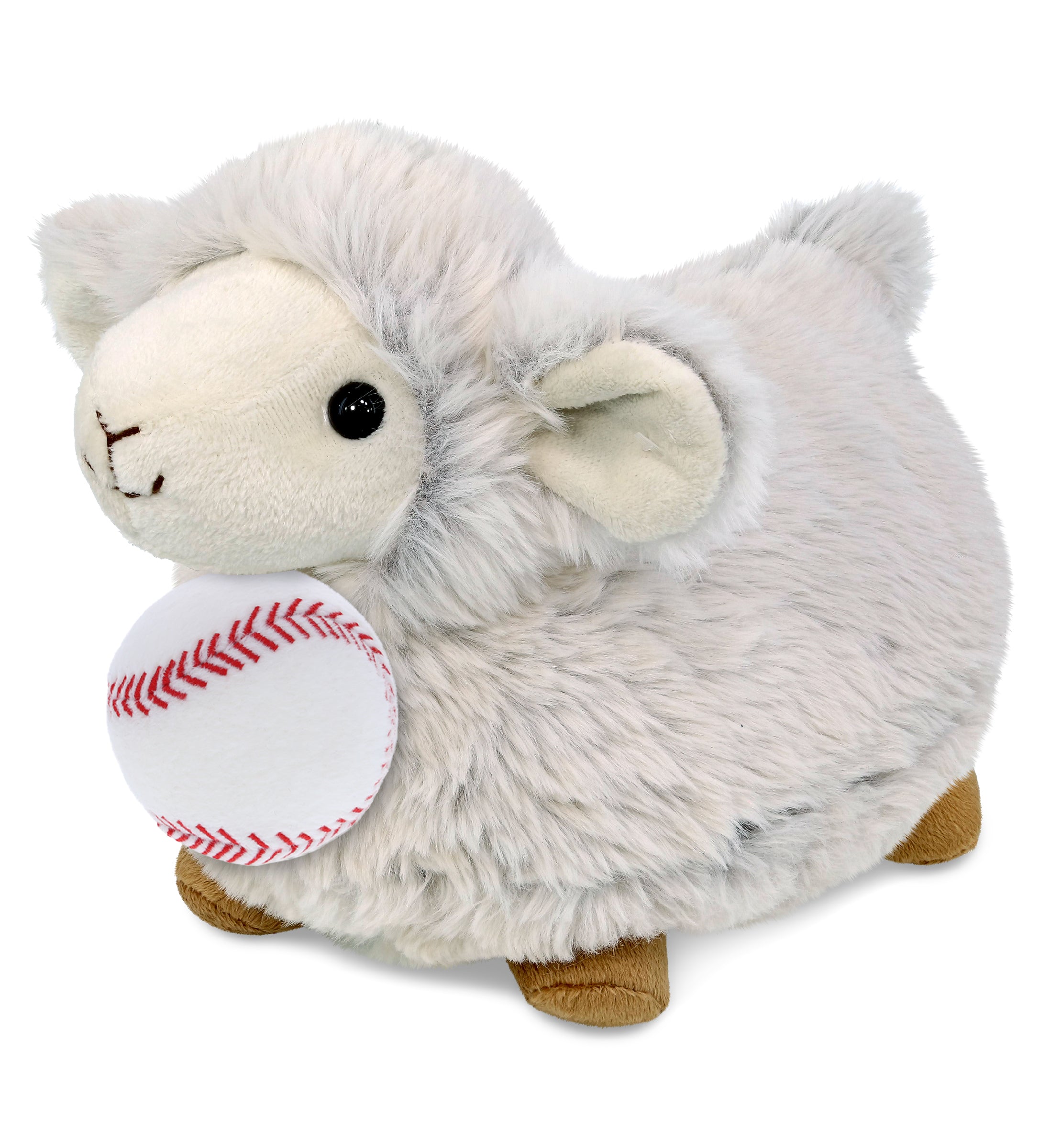 PLUSH BASEBALL - SUPER SOFT PLUSH - SHEEP