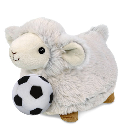 SUPER SOFT PLUSH - SHEEP WITH SOCCER PLUSH