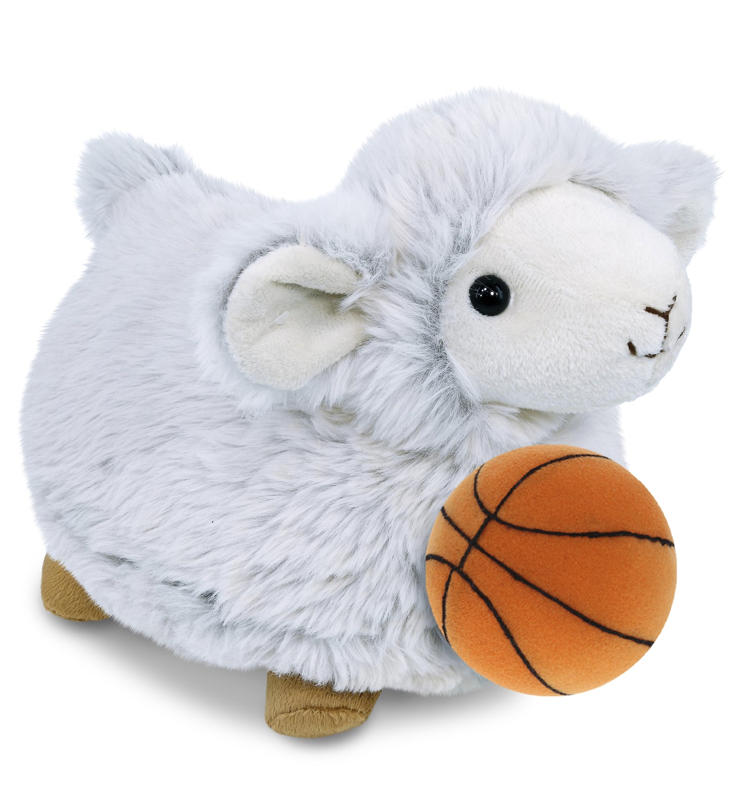 PLUSH BASKETBALL - SUPER SOFT PLUSH - SHEEP