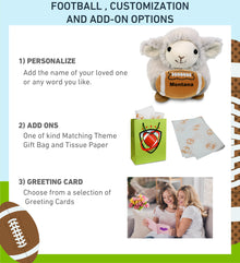 SUPER SOFT PLUSH - SHEEP WITH FOOTBALL PLUSH