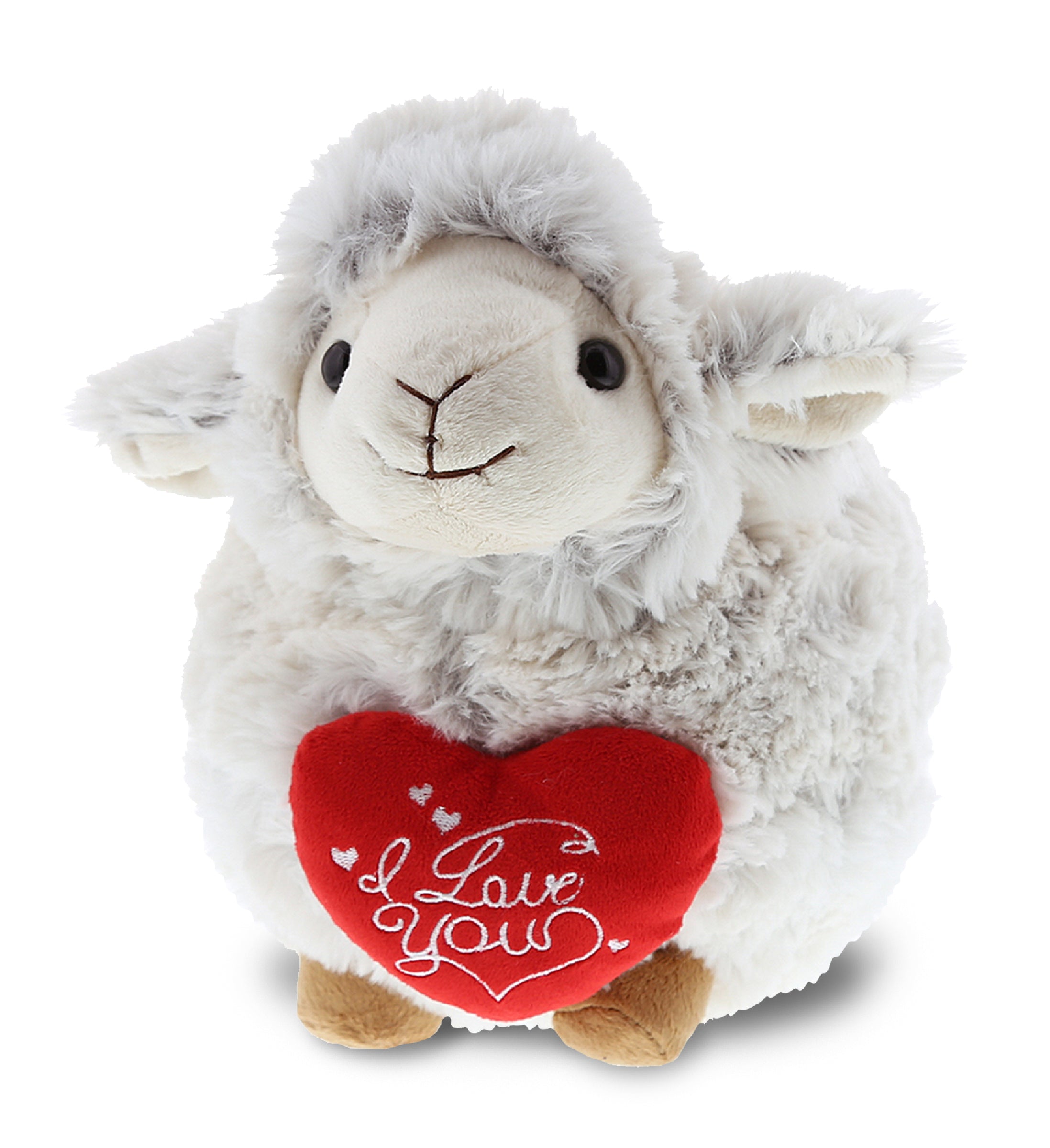PLUSH I LOVE YOU RED HEART - SUPER SOFT PLUSH - SHEEP