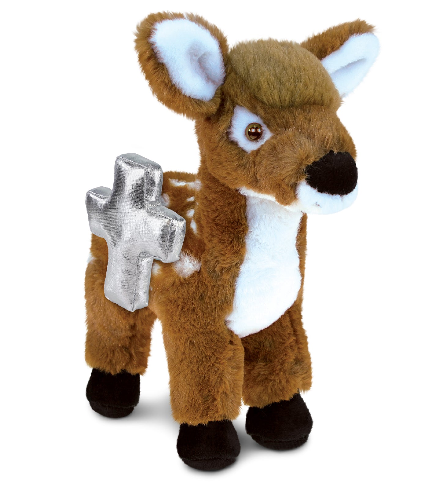 PLUSH CROSS - SUPER SOFT PLUSH - STANDING DEER LARGE