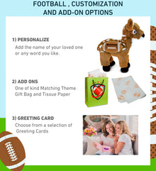 SUPER SOFT PLUSH - STANDING DEER LARGE WITH FOOTBALL PLUSH