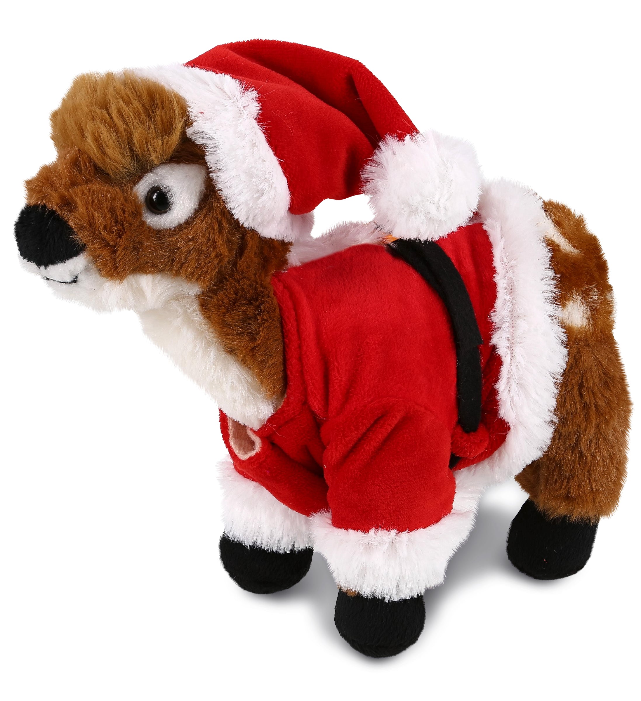 PLUSH SANTA - SUPER SOFT PLUSH - STANDING DEER SMALL