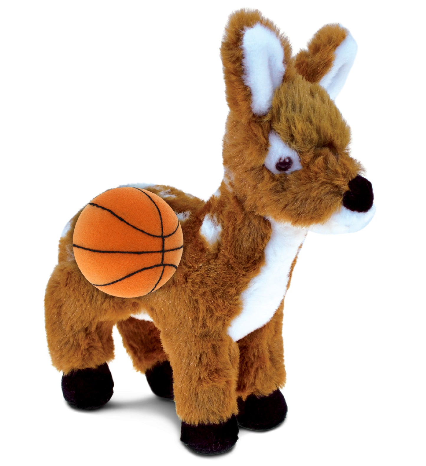 PLUSH BASKETBALL - SUPER SOFT PLUSH - STANDING DEER SMALL