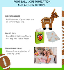 SUPER SOFT PLUSH - STANDING DEER SMALL WITH FOOTBALL PLUSH