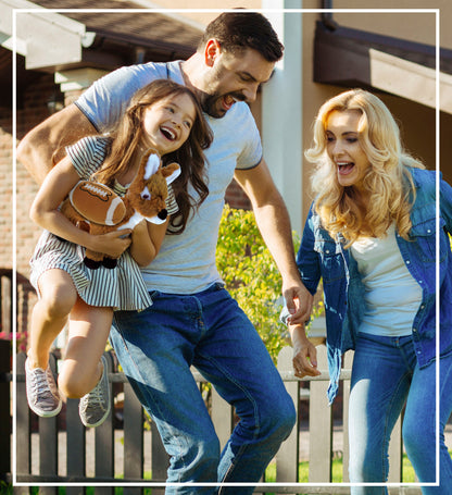 SUPER SOFT PLUSH - STANDING DEER SMALL WITH FOOTBALL PLUSH