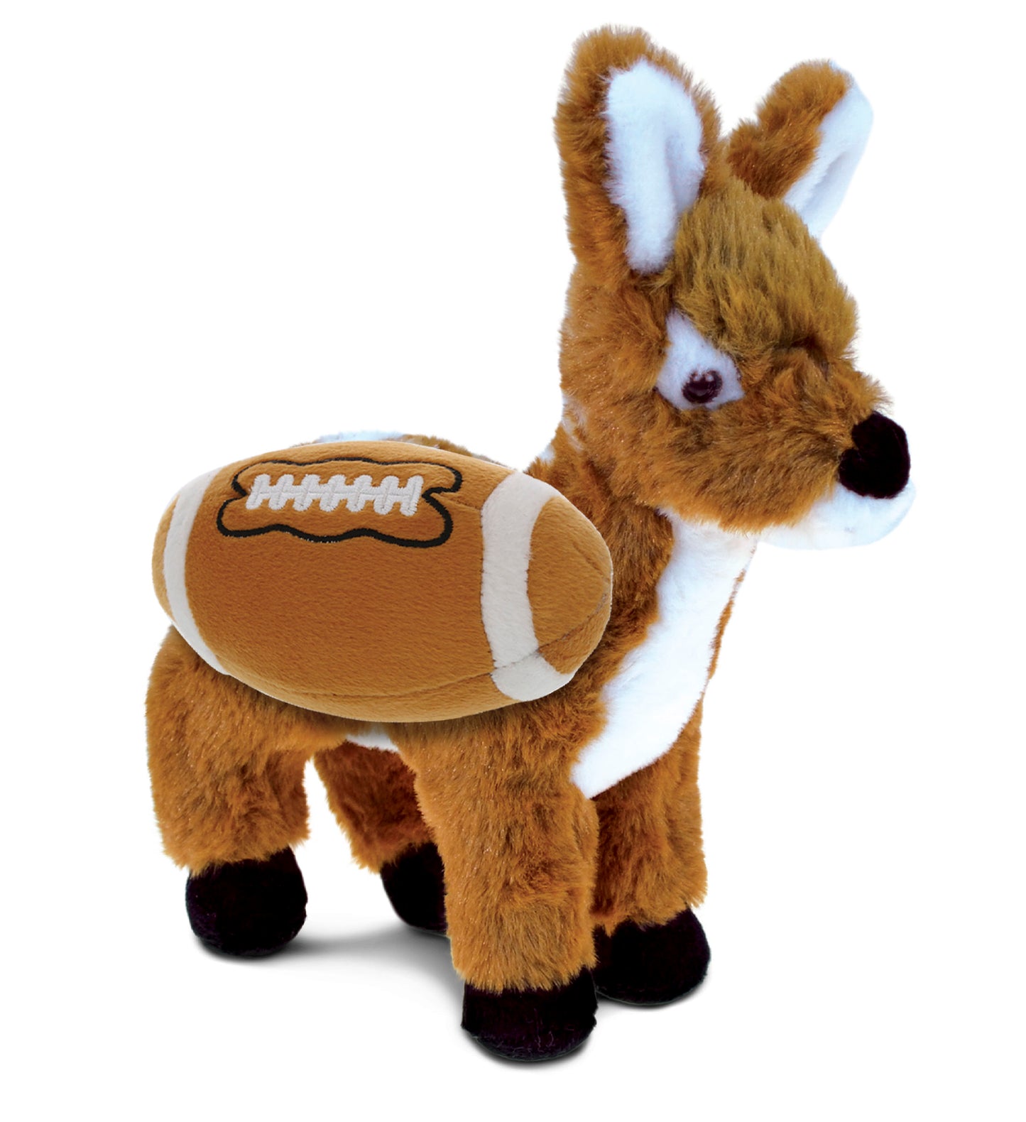 SUPER SOFT PLUSH - STANDING DEER SMALL WITH FOOTBALL PLUSH