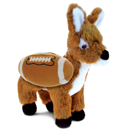 SUPER SOFT PLUSH - STANDING DEER SMALL WITH FOOTBALL PLUSH