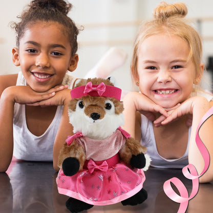 SUPER SOFT PLUSH - FOX WITH BALLERINA DRESS UP