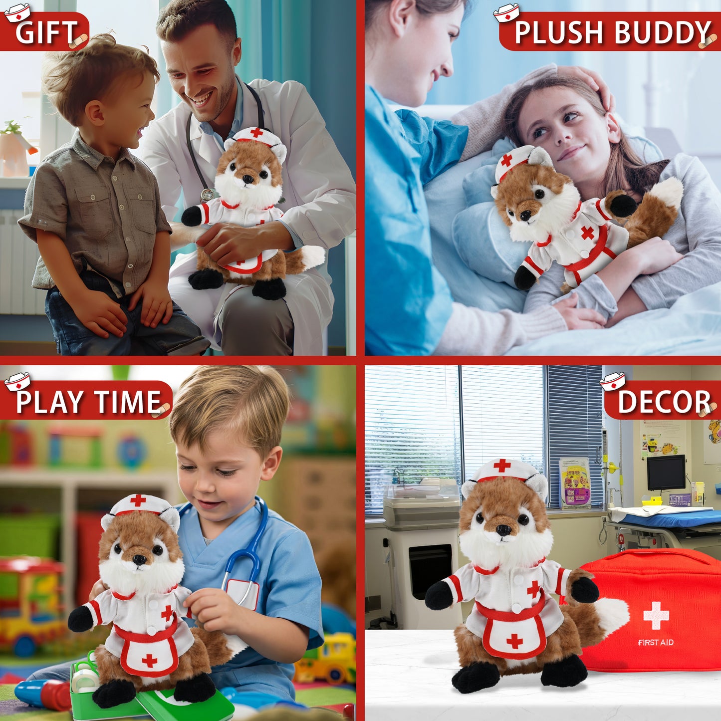 SUPER SOFT PLUSH - FOX NURSE