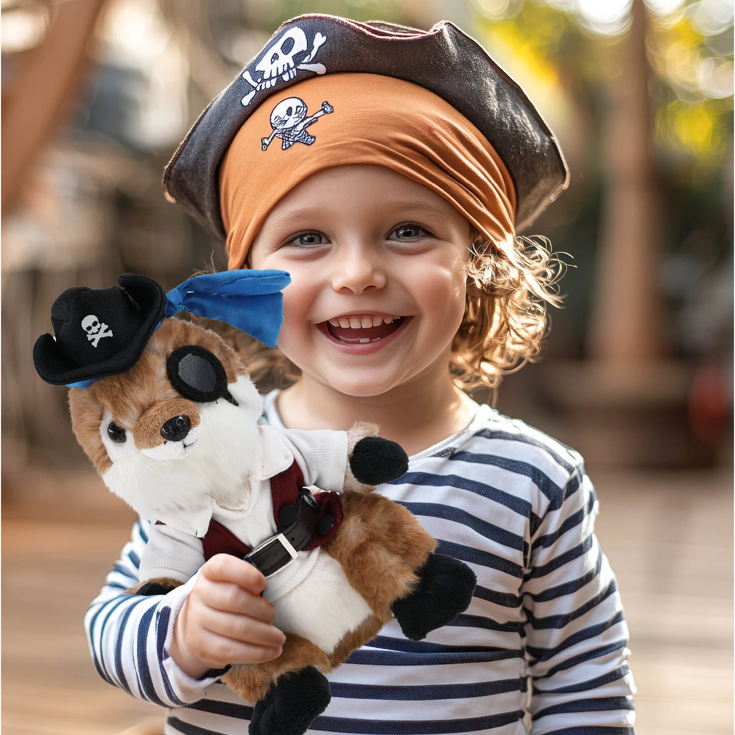 SUPER SOFT PLUSH - FOX PIRATE DRESS UP