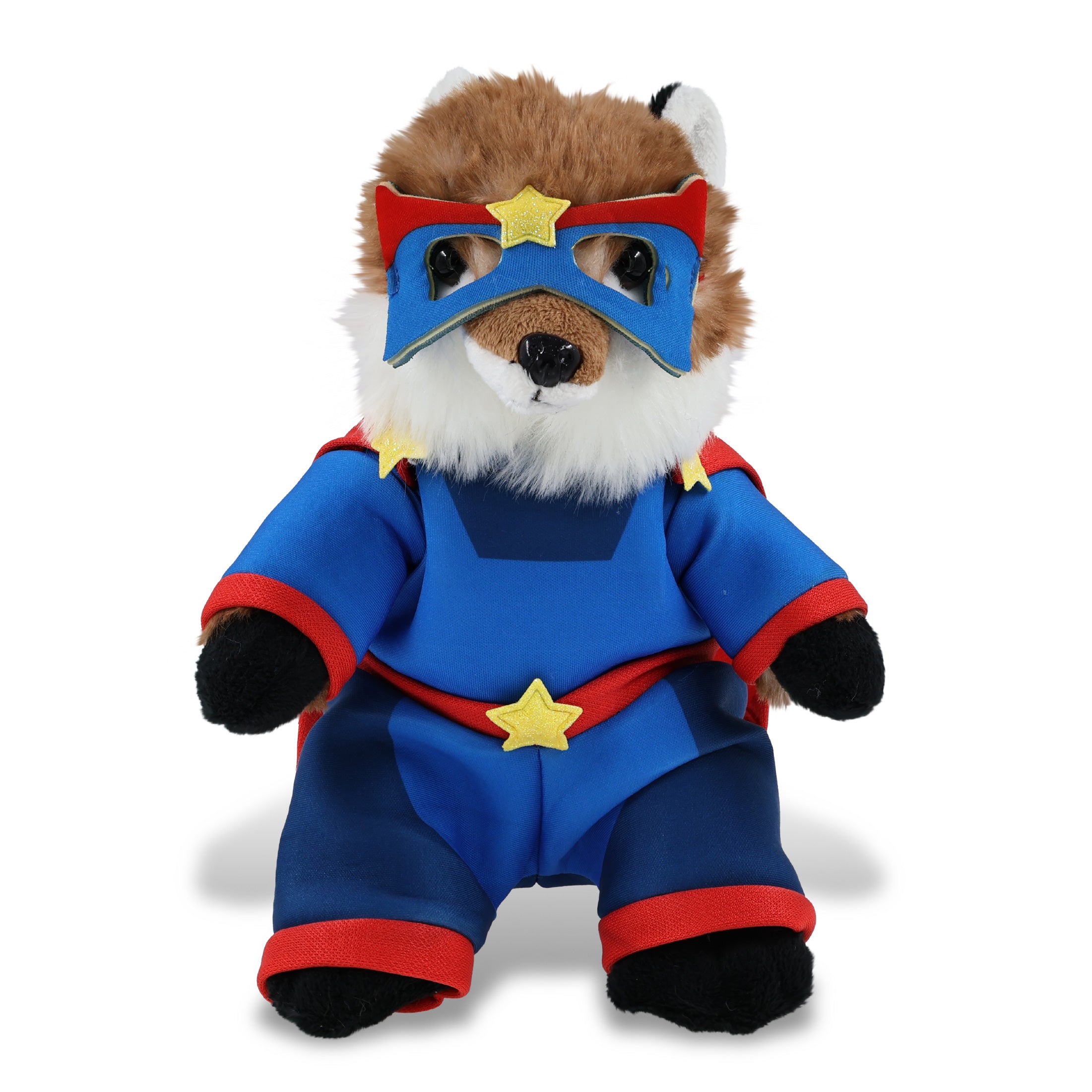 SUPER SOFT PLUSH - FOX With SUPER HERO Dress Up