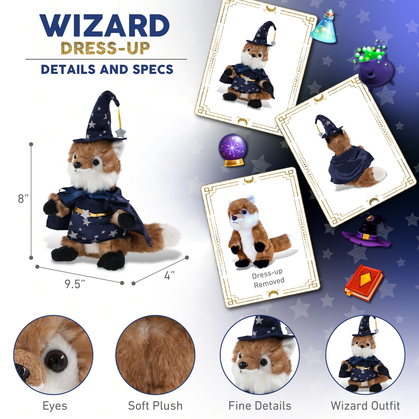SUPER SOFT PLUSH - FOX WIZARD