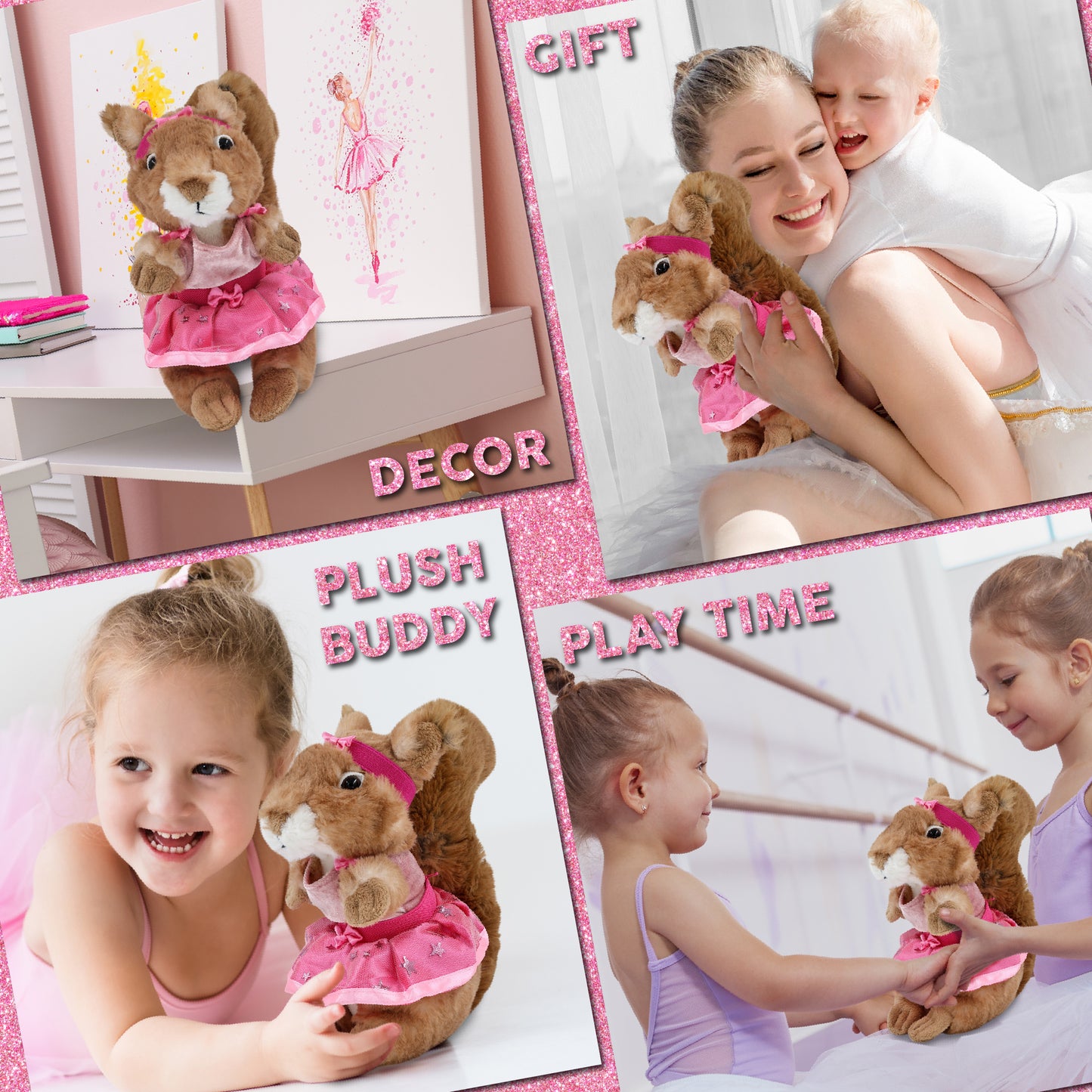 SUPER SOFT PLUSH - SQUIRREL Ballerina