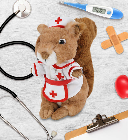 SUPER SOFT PLUSH - SQUIRREL NURSE DRESS UP