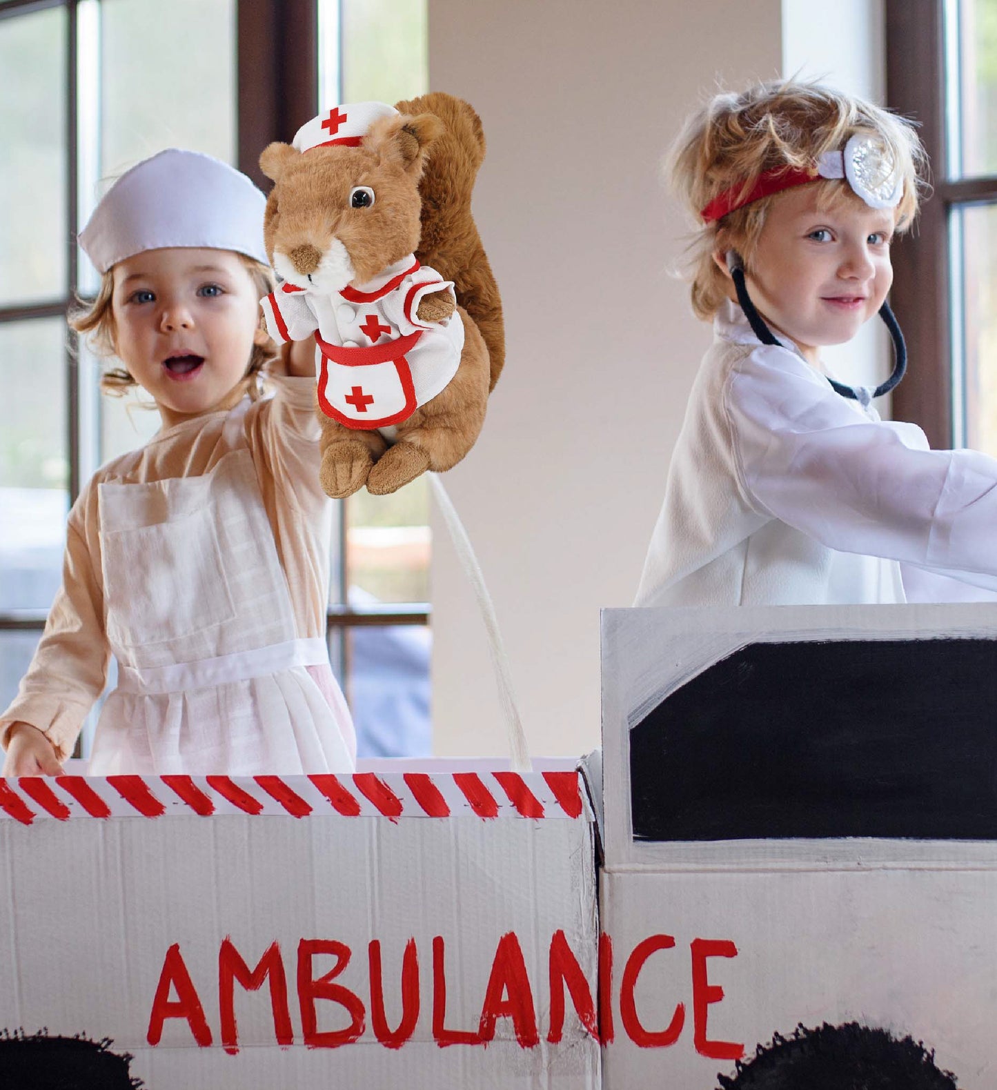 SUPER SOFT PLUSH - SQUIRREL NURSE DRESS UP