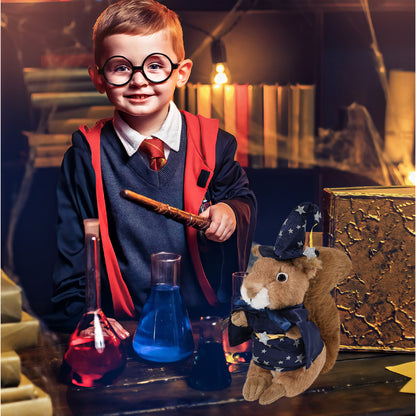 SUPER SOFT PLUSH - SQUIRREL WITH WIZARD DRESS UP