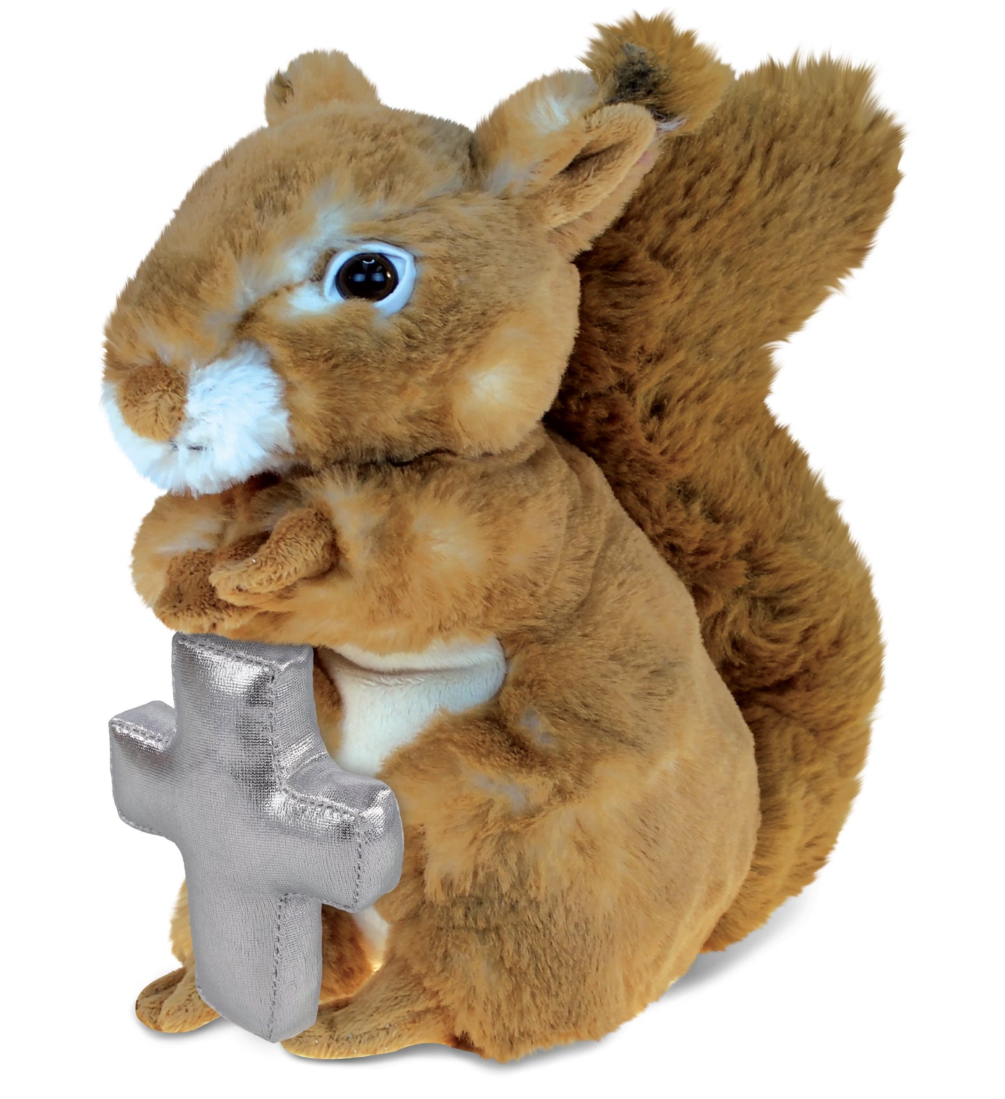 PLUSH CROSS - SUPER SOFT PLUSH - SQUIRREL