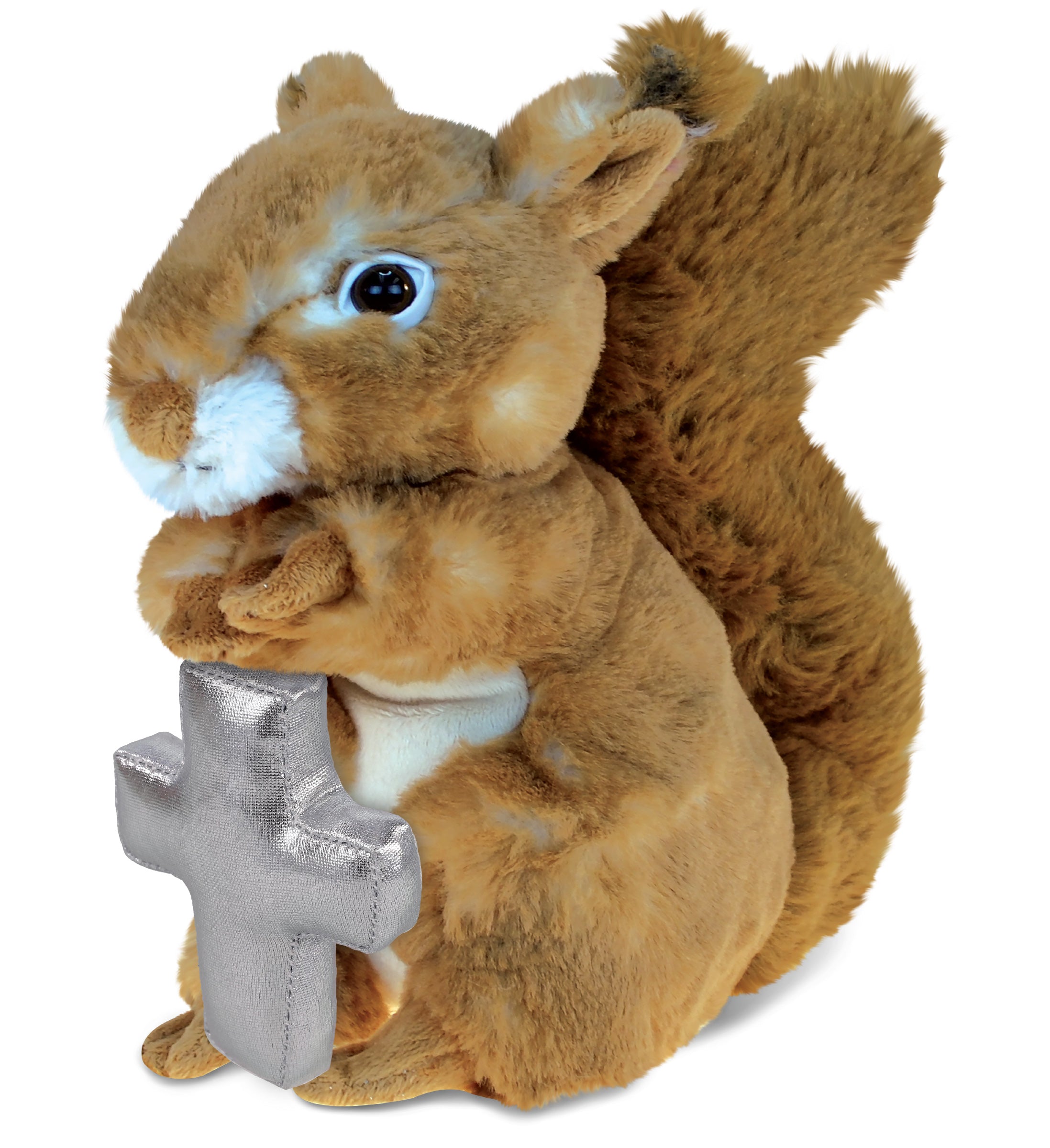 PLUSH CROSS - SUPER SOFT PLUSH - SQUIRREL