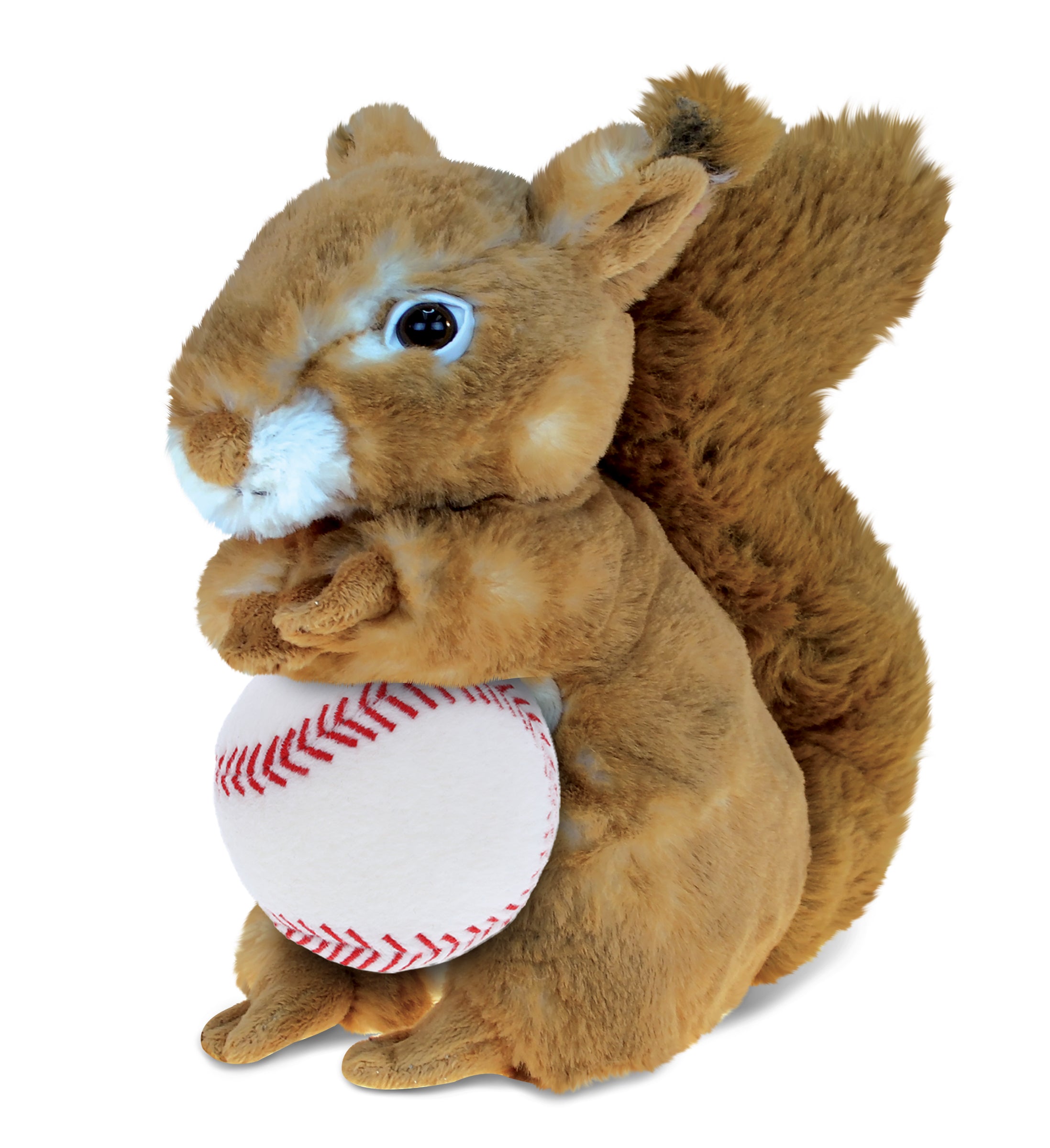 PLUSH BASEBALL - SUPER SOFT PLUSH - SQUIRREL