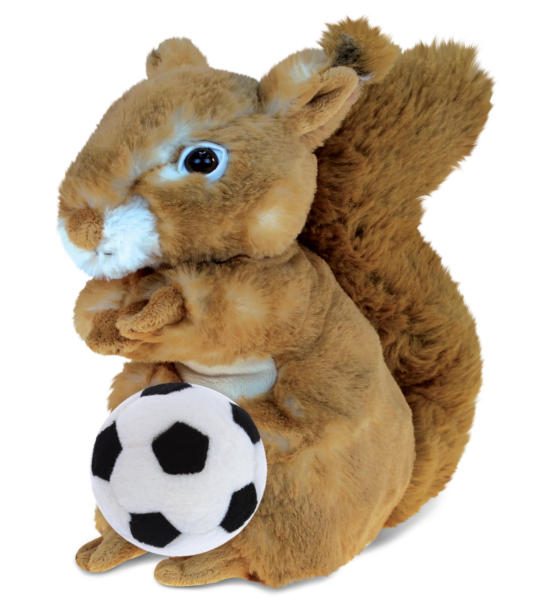 SUPER SOFT PLUSH - SQUIRREL WITH SOCCER PLUSH