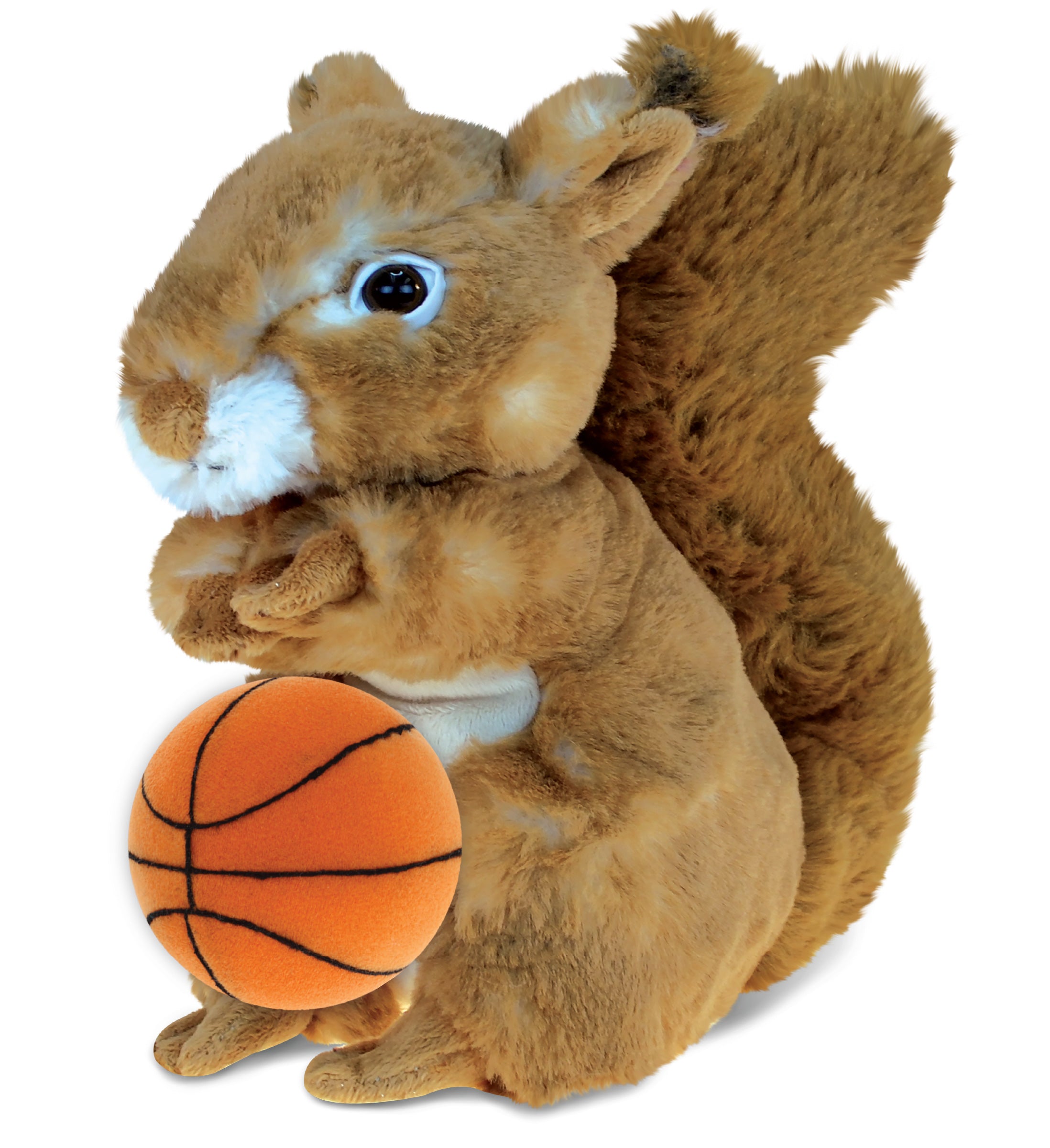 PLUSH BASKETBALL - SUPER SOFT PLUSH - SQUIRREL
