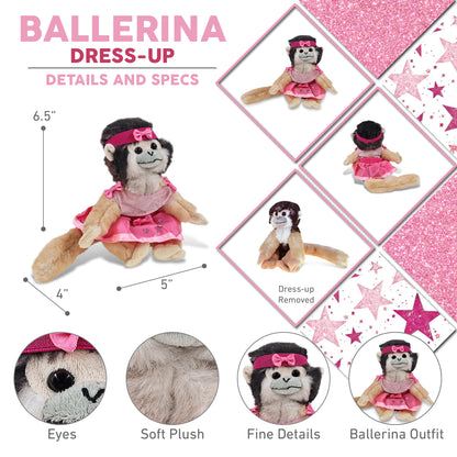 SUPER SOFT PLUSH - SQUIRREL MONKEY BALLERINA