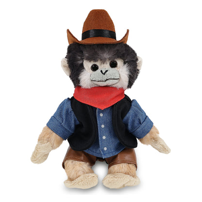 SUPER SOFT PLUSH - SQUIRREL MONKEY COWBOY DRESS UP