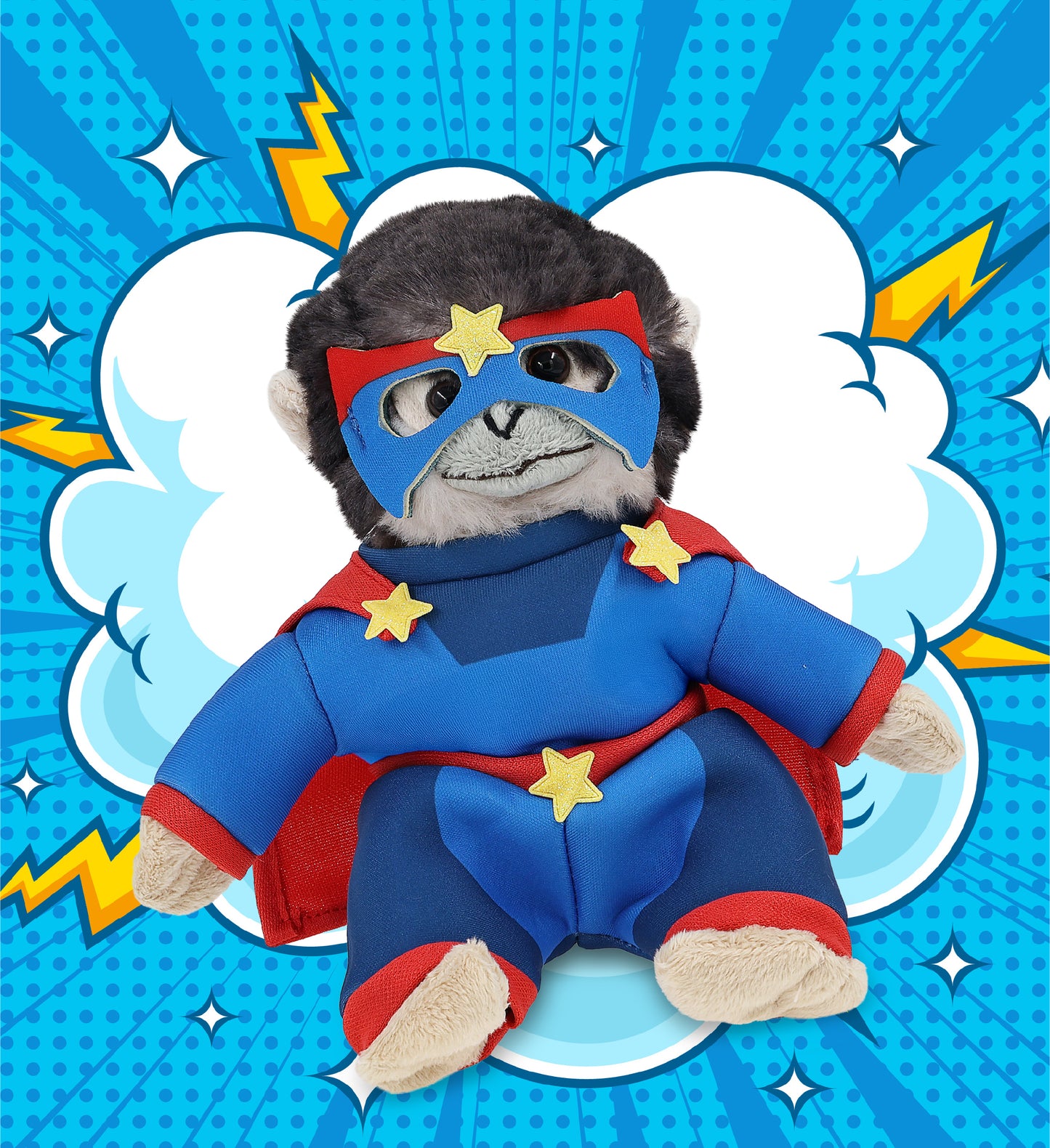 SUPER SOFT PLUSH - SQUIRREL MONKEY SUPER HERO