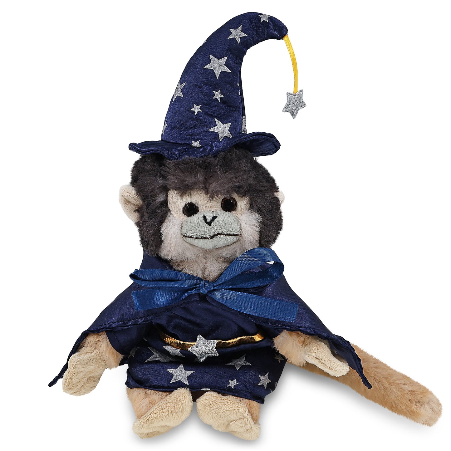 SUPER SOFT PLUSH - SQUIRREL MONKEY WITH WIZARD DRESS UP