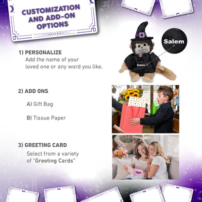 SUPER SOFT PLUSH - SQUIRREL MONKEY WITCH