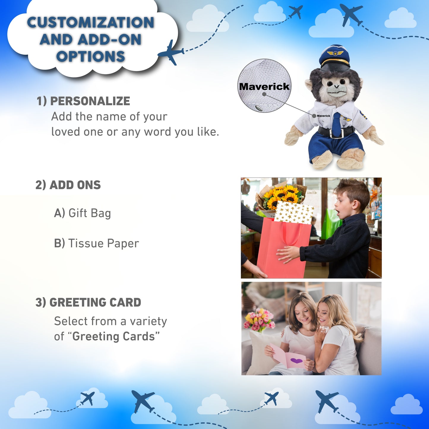 SUPER SOFT PLUSH - SQUIRREL MONKEY WITH PILOT DRESS UP