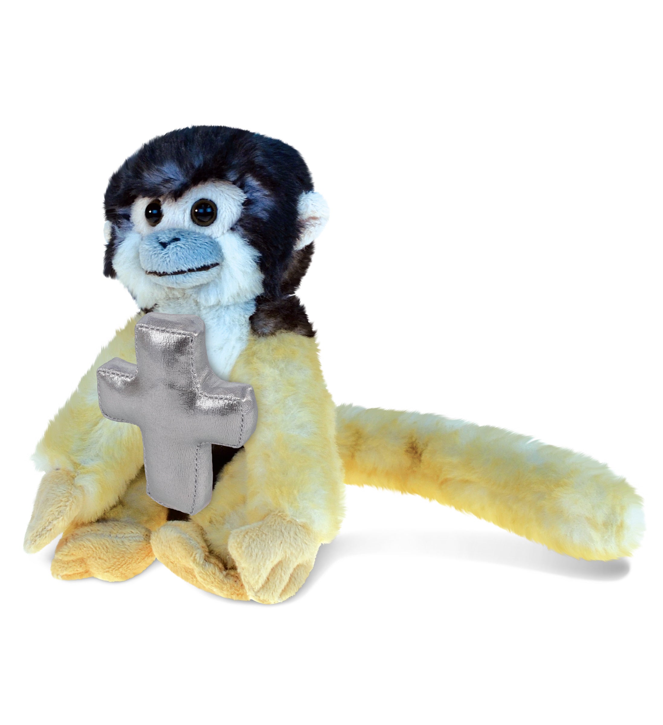 PLUSH CROSS - SUPER SOFT PLUSH - SQUIRREL MONKEY