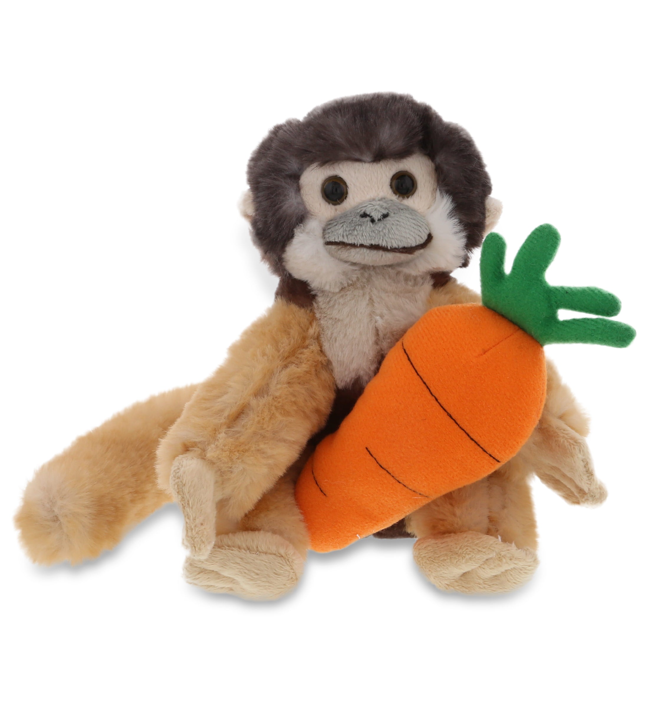 PLUSH CARROT - SUPER SOFT PLUSH - SQUIRREL MONKEY